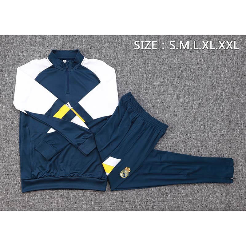 Sudadera de Entrenamiento de Real Madrid 2023/2024 Azul Marino/Blanco